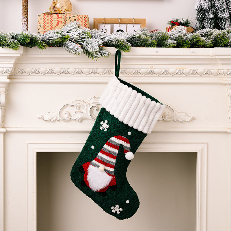 Personalized Dwarf Snowflake Knitted Custom Name Christmas Stockings