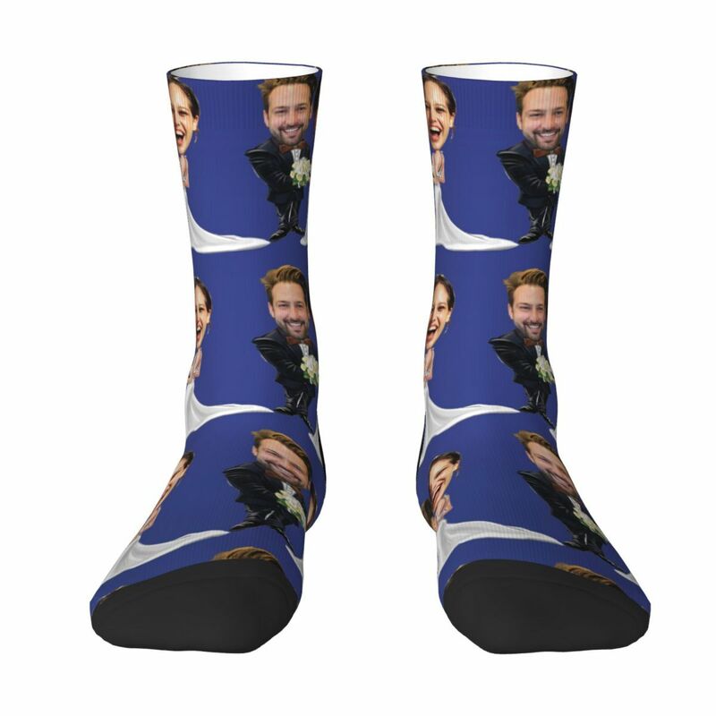 Personalized Face Socks Couple Wedding Photo Gift for Friends