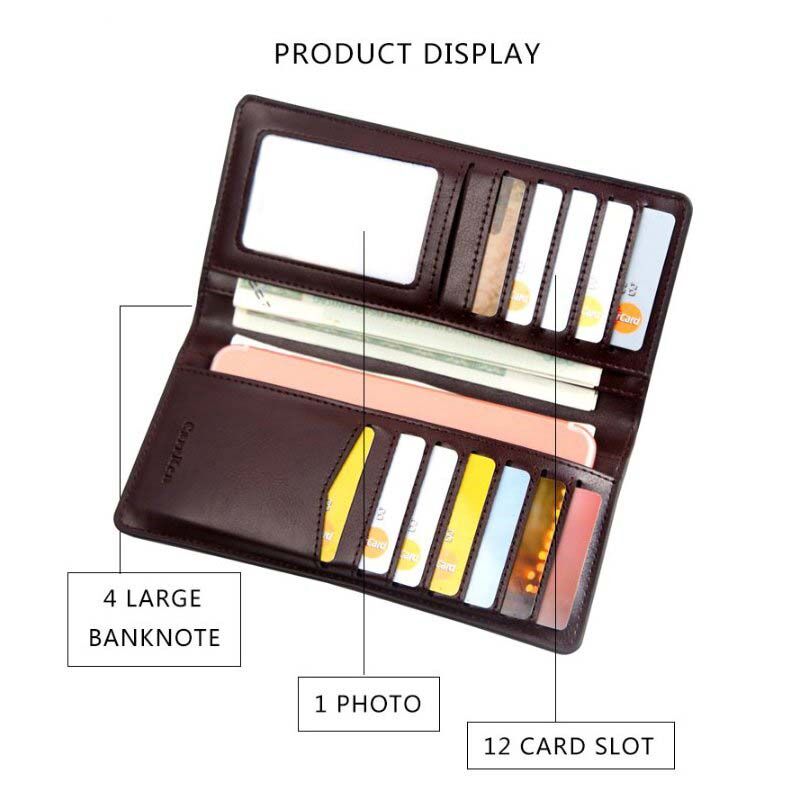 Long Wallet Leather With Personalized Photo Women's Wallet