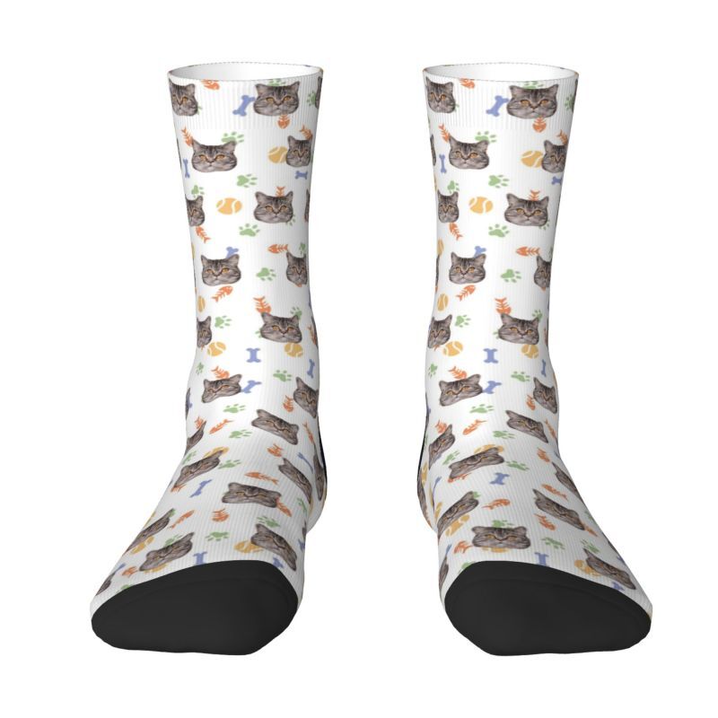 Personalized 3D Digitally Printed Face Socks with Pet Pictures Added