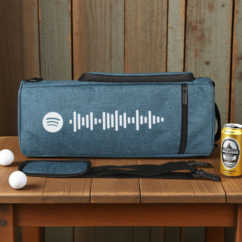 Personalized Golf Cooler Bag Custom Spotify Song Portable Cooler Bag Exclusive Gift for Him