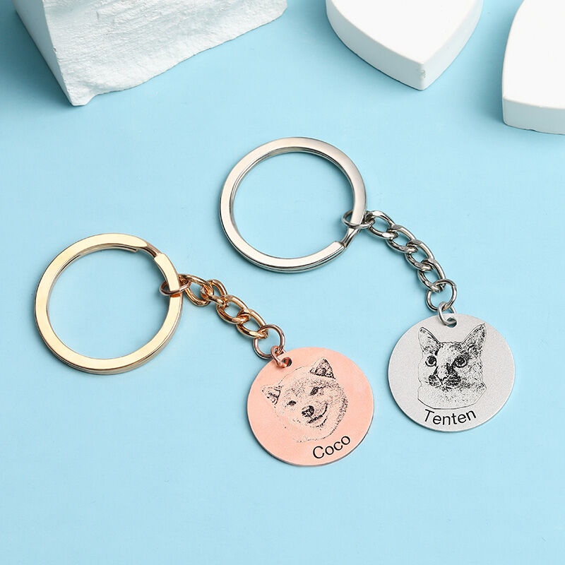 "Pet Baby" Custom Photo Keychain