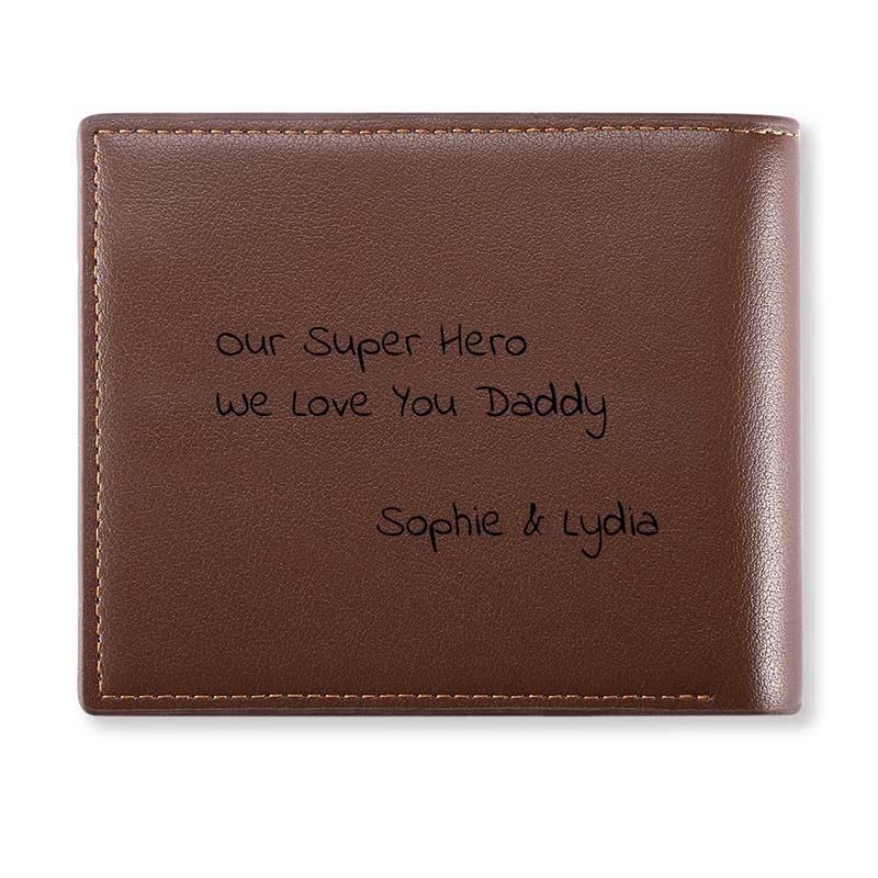 Custom Photo Wallet Men's Trifold Father's Day Gift