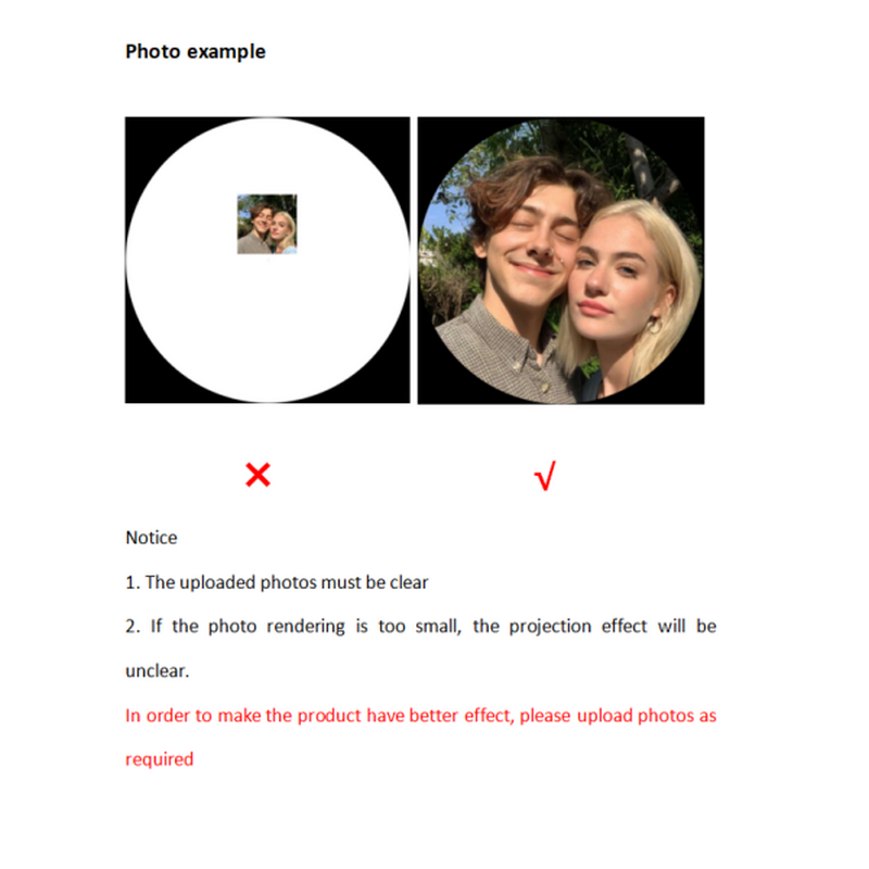 Personalized Spotify Picture Projection Keychain