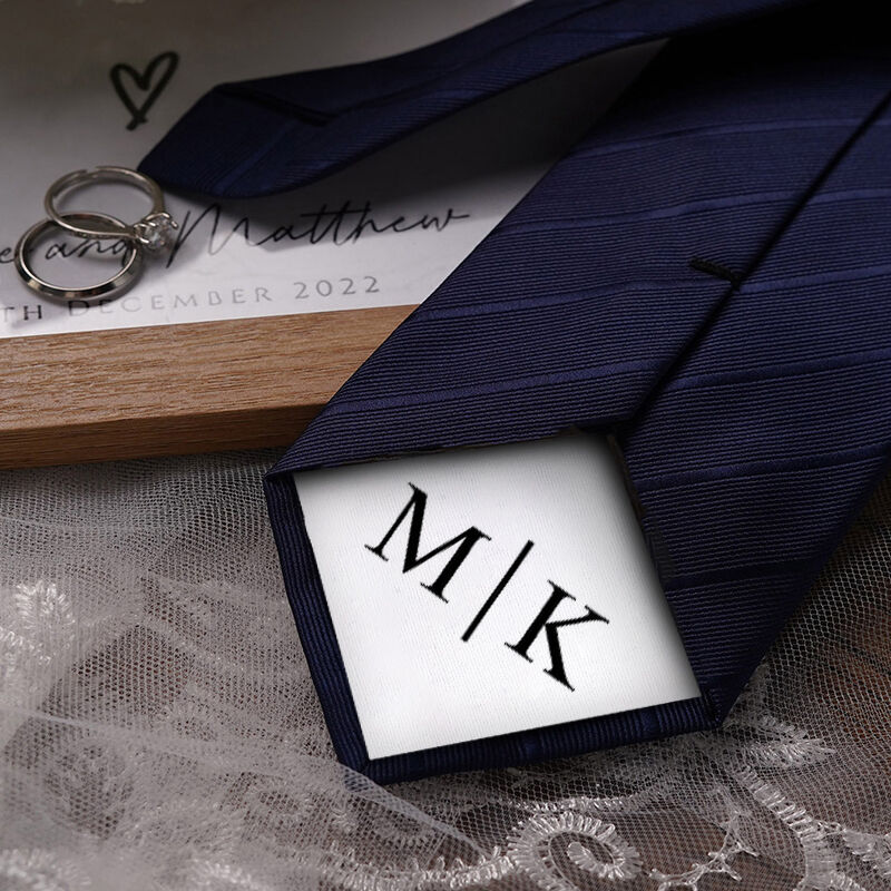 Custom Letter Tie Unique Gift for Your Love