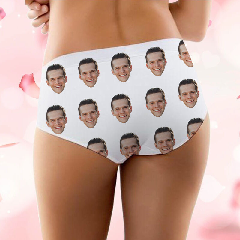 Personalized Picture Women's Underwear Creative Gift for Dear Wife "Charge Your Love"