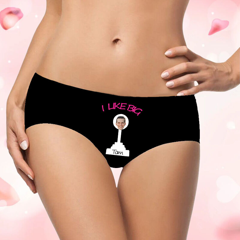 Personalized Photo Women's Underwear with Creative Pattern Gift for Wife