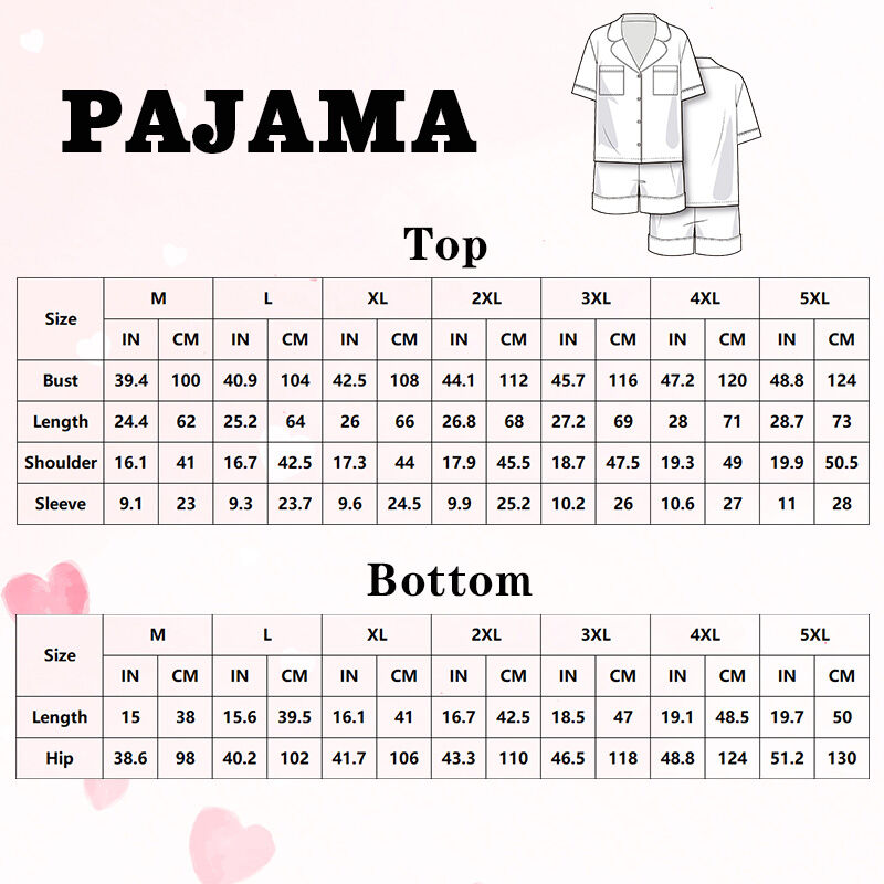 Personalized Pajama Set with Custom Date Thoughtful Gift for Your Family