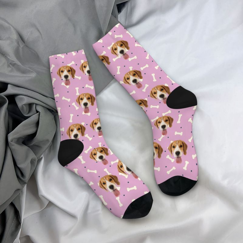 Custom Face Socks add Dog Photos for Pet Lovers
