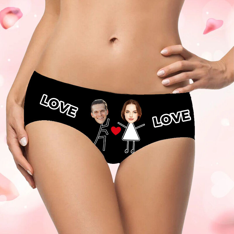 Personalized Picture Women's Underwear Surprising Gift for Valentine's Day