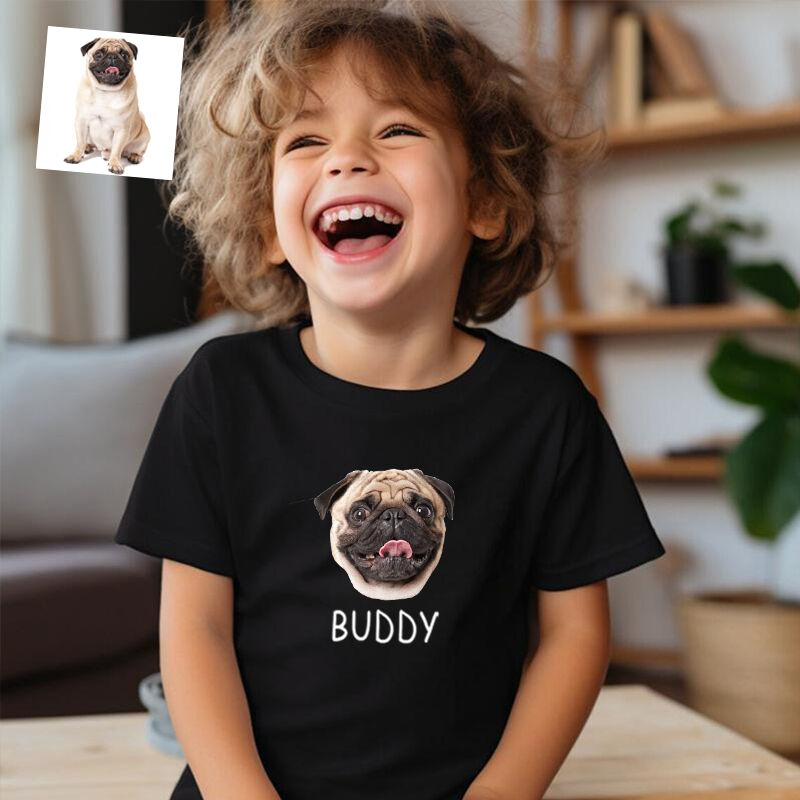 Personalized Children T-Shirt Custom Name And Photo Special Gift For Kids