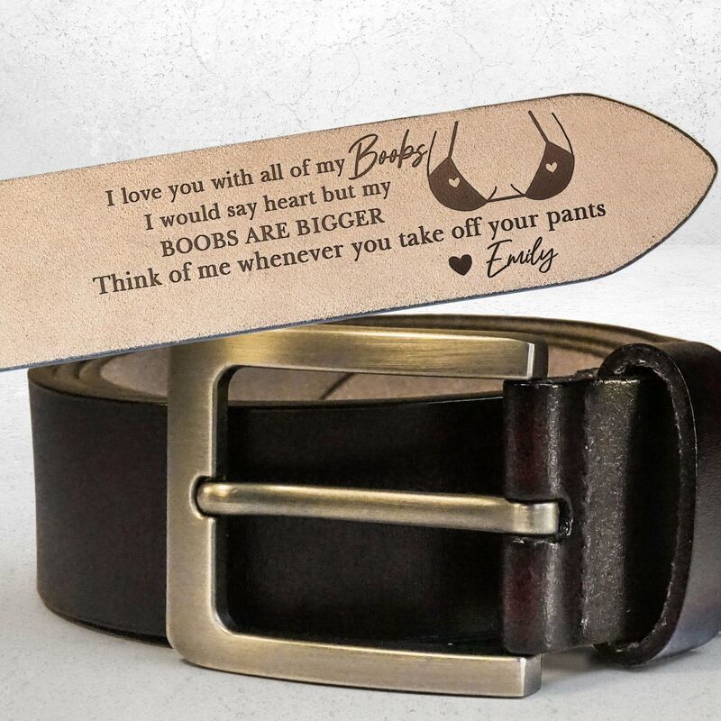 Personalized Leather Belt as a Sweet & Naughty Anniversary Gift for Your Husband