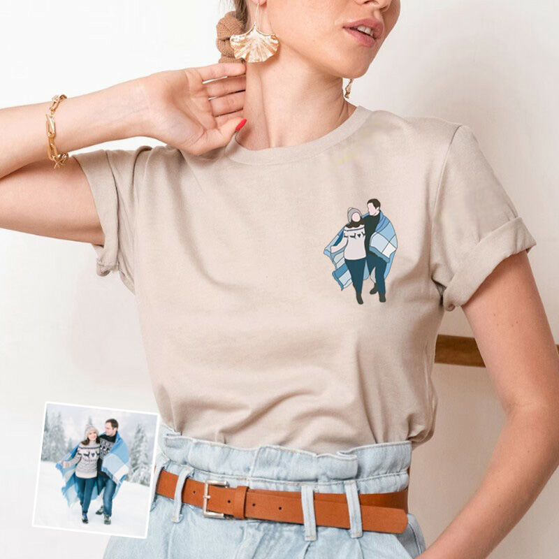 Personalized T-shirt with Custom Picture Pattern for Memorial Day Gift