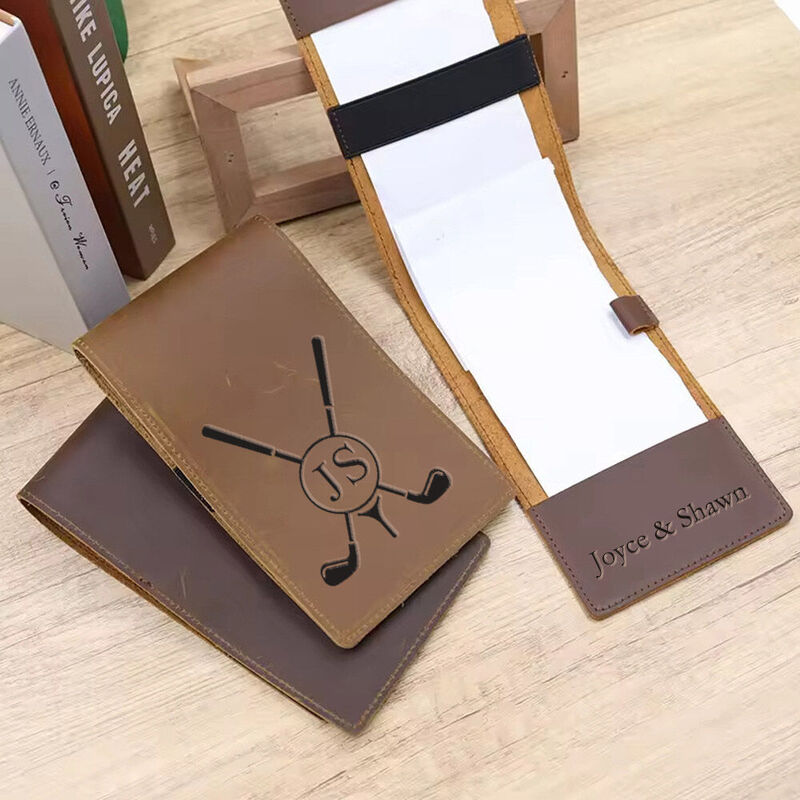 Personalized Waterproof Golf Scorecard Holder with Yardage Book Cover Ideal Gift for Golf Enthusiasts