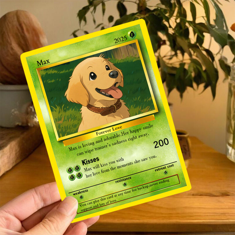 Personalized Cartoon Picture Poke Card Lovely Gift for Pet Lover