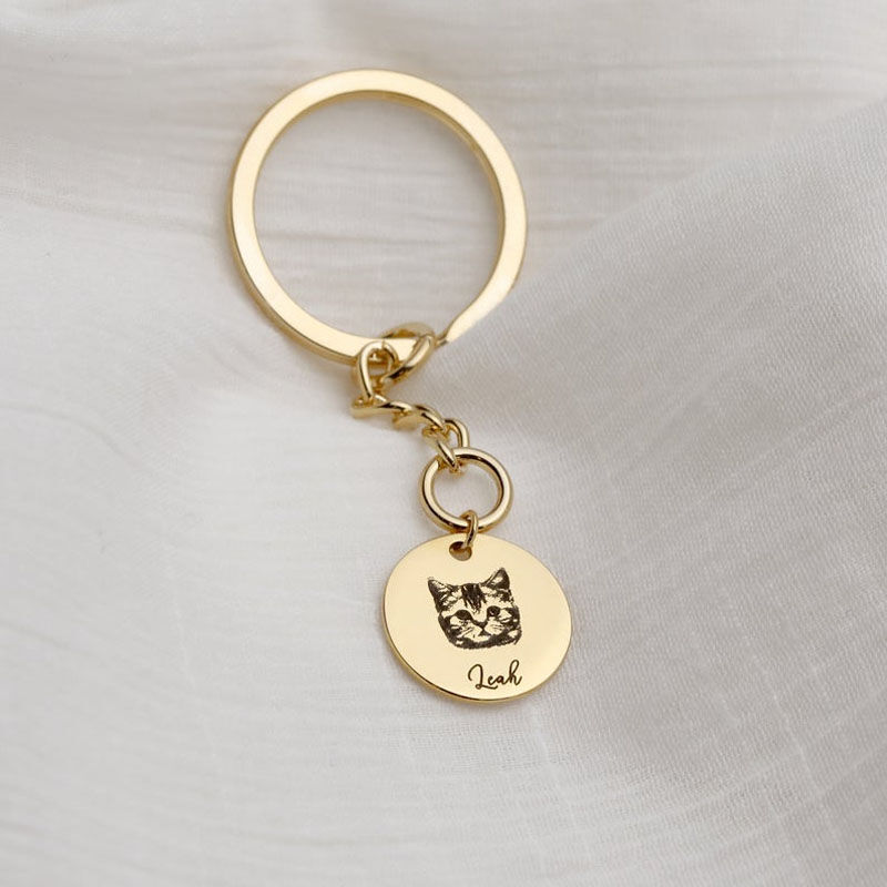"Pet Baby" Custom Photo Keychain