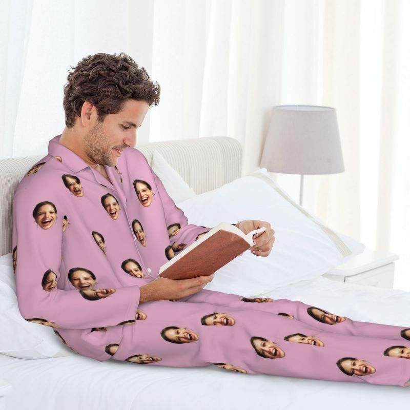 Personalized Pajamas Custom Photo and Color Design Your Own Attractive Gift for Loved One