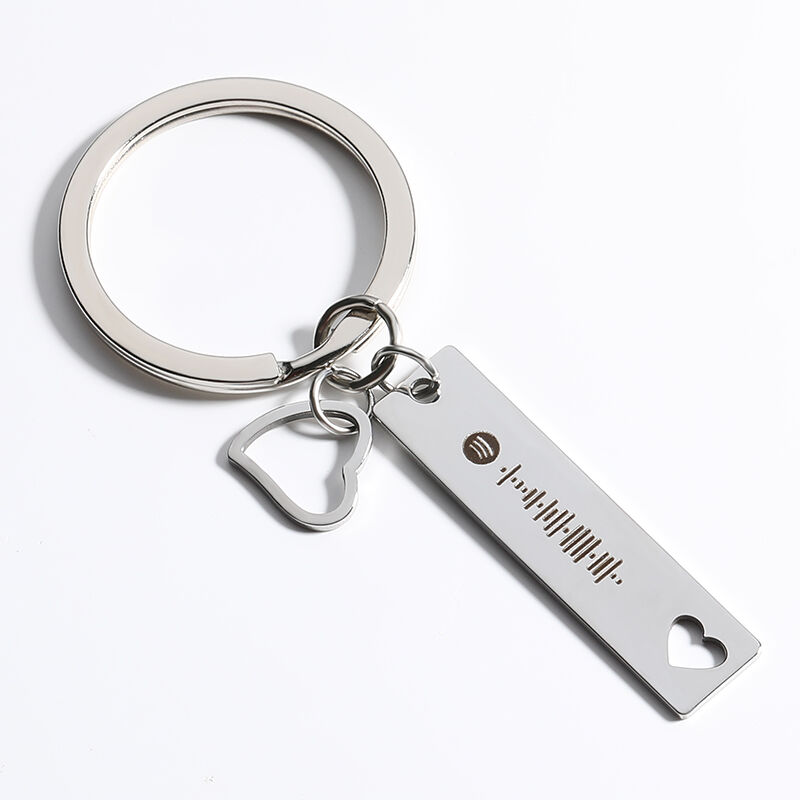 Scannable Spotify Code Custom Music Song Key Chain