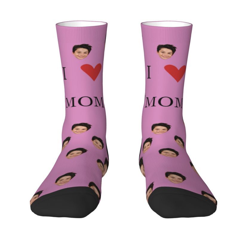 Custom Face Socks with Baby Photos for Mother's Day