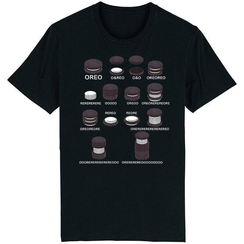 Personalized T-shirt Funny OREO Creative Design Gift for Family and Friends