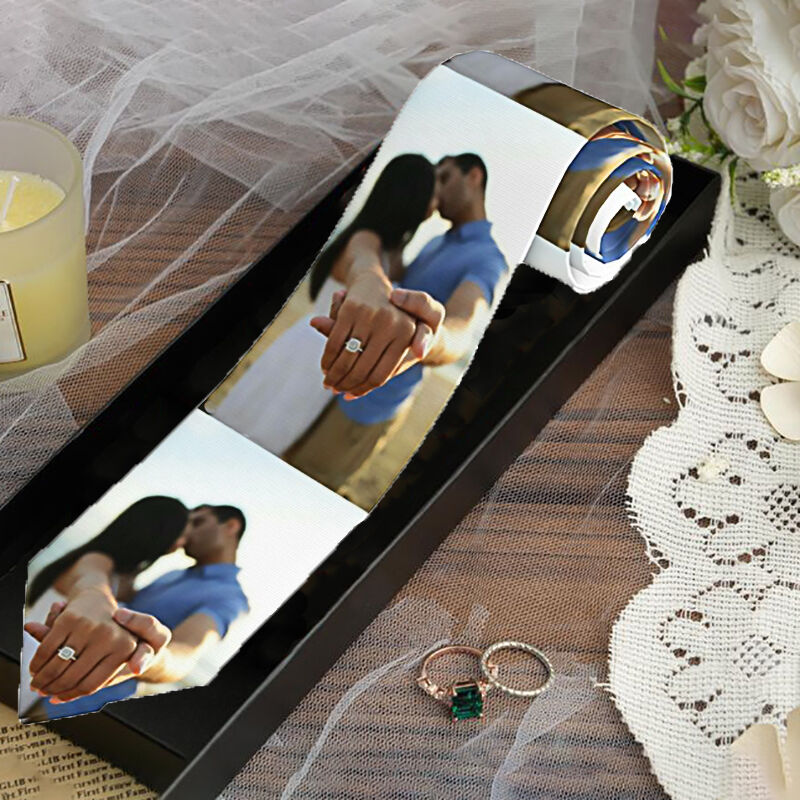 Custom Picture Tie Sweet Gift for Boyfriend