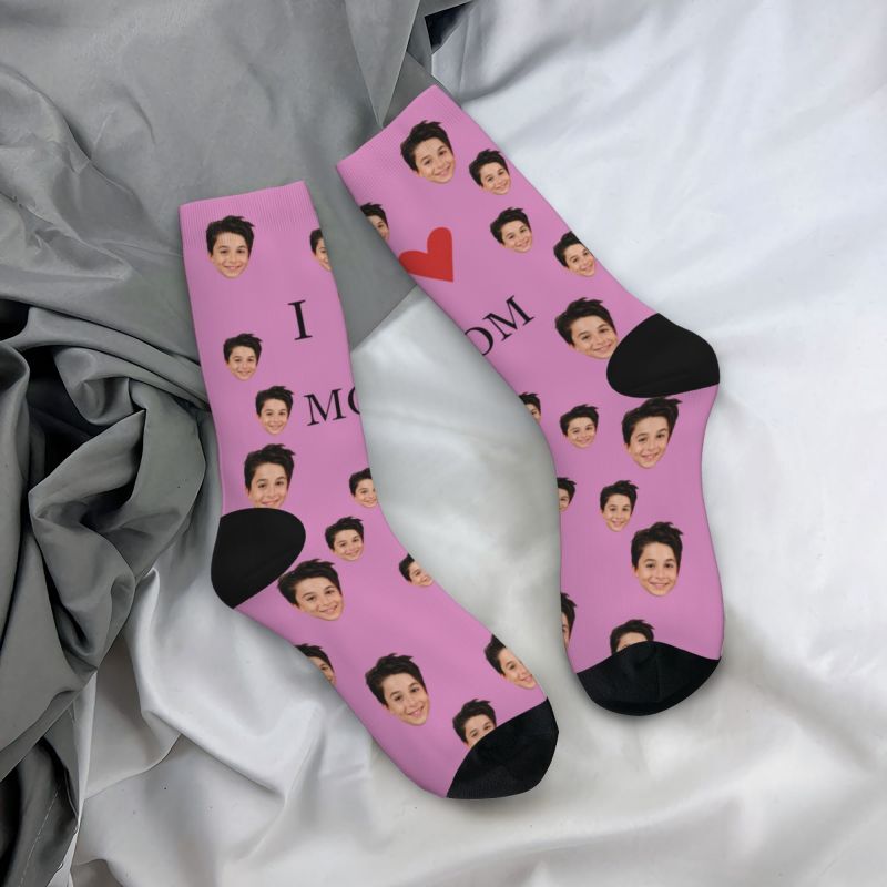 Custom Face Socks with Baby Photos for Mother's Day