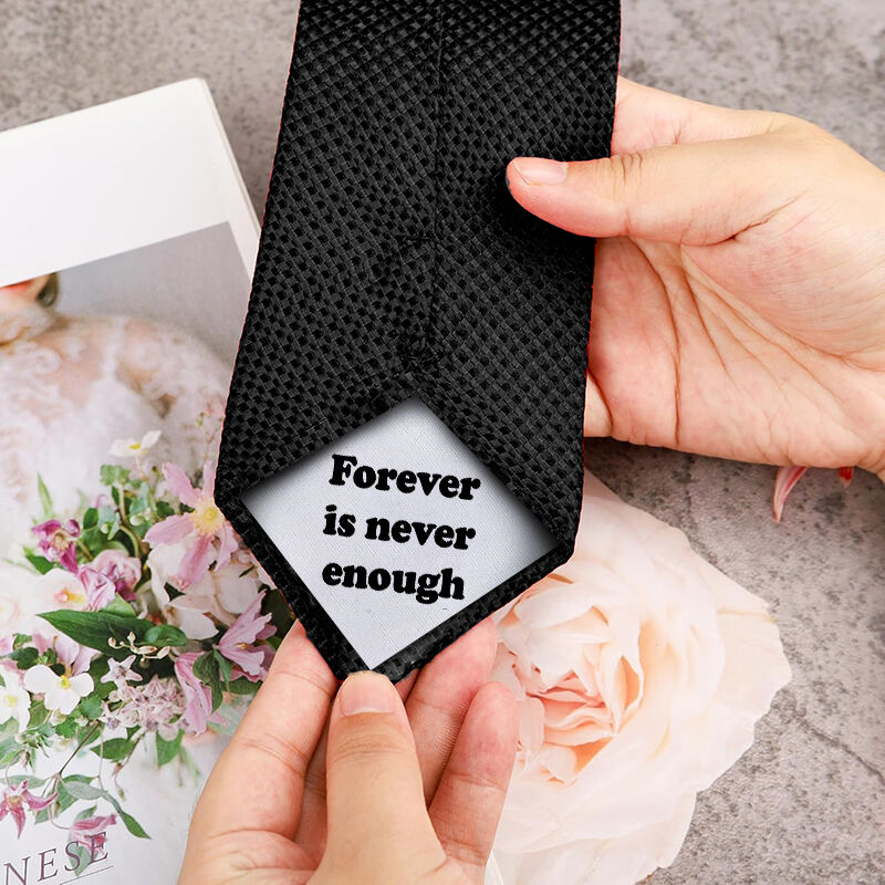 Custom Text Tie Perfect Gift for Your Love