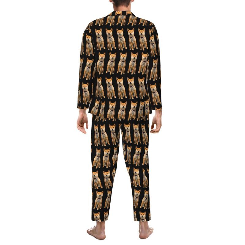 Personalized Pajamas Custom Pet Full Body Photo Arrangement Pattern Design Funny Gift for Pet Lovers
