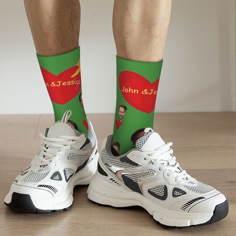 Custom Face Socks Colorful Candy Series Soft and Breathable