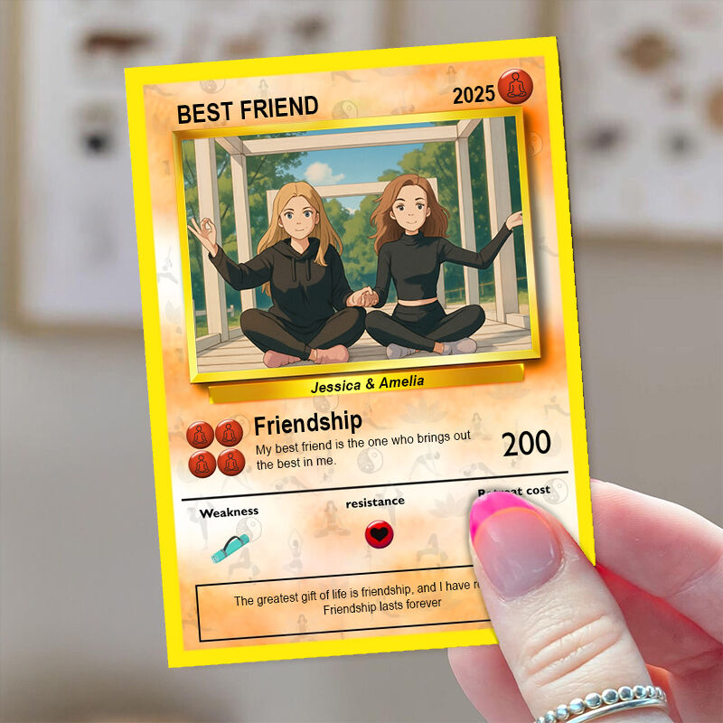 Personalized Picture Poke Card Interesting Gift for Best Friends