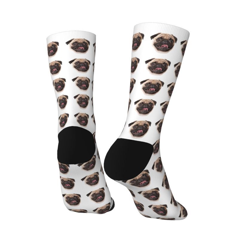 Personalized Face Socks with Pet Dog Photos