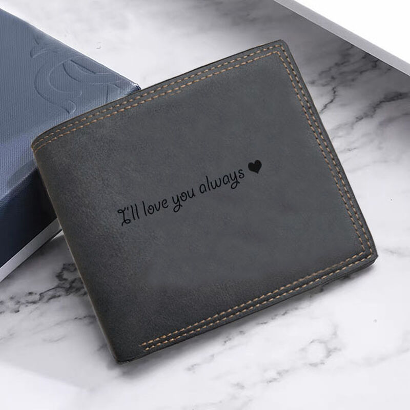 Tri-Fold Black Men's Wallet in Soft Leather-Couple