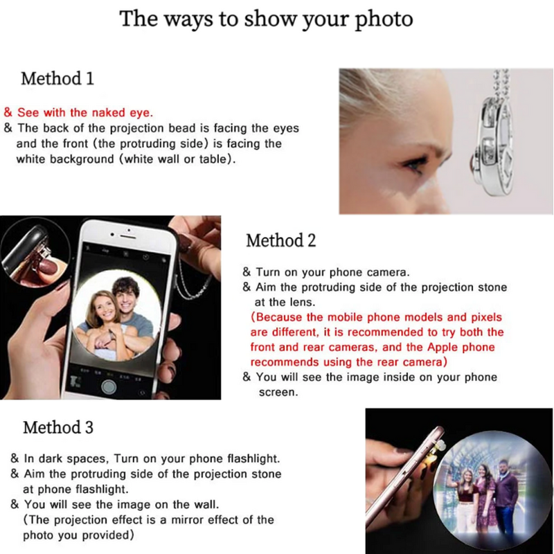 Personalized Spotify Picture Projection Keychain