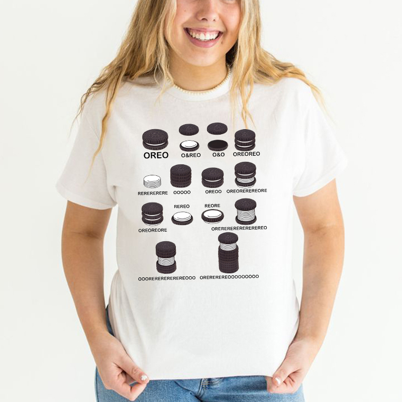 Personalized T-shirt Funny OREO Creative Design Gift for Family and Friends