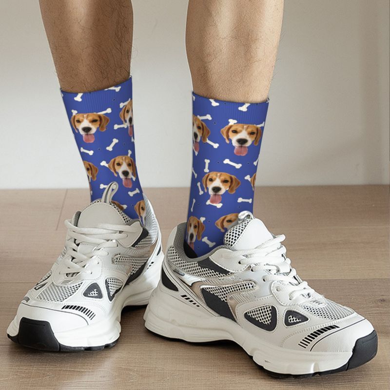 Custom Face Socks add Dog Photos for Pet Lovers