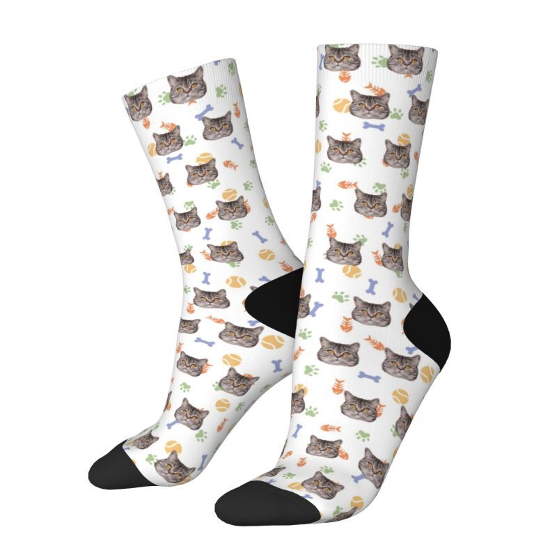 Personalized 3D Digitally Printed Face Socks with Pet Pictures Added