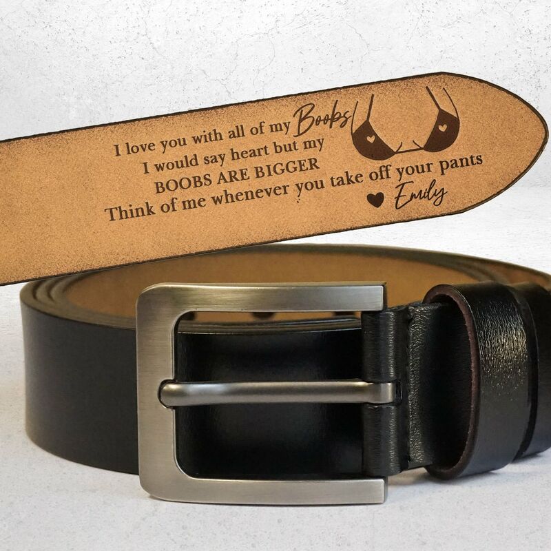 Personalized Leather Belt as a Sweet & Naughty Anniversary Gift for Your Husband