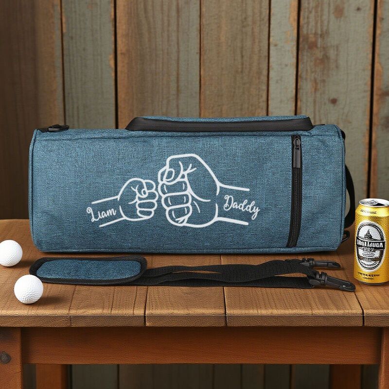"Fist Bump" Personalized Golf Cooler Bag Outdoor Picnic Insulated Bag Father's Day Gift for Dad