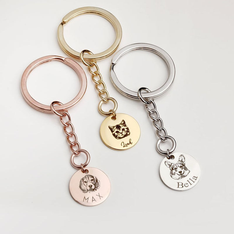 "Pet Baby" Custom Photo Keychain
