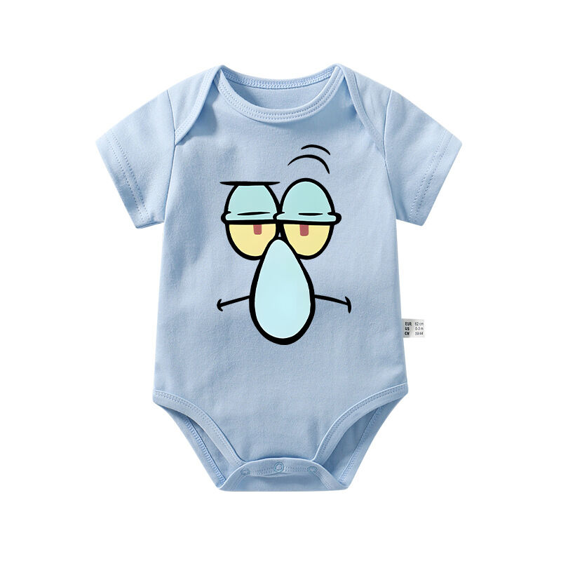Personalized Baby Onesie SpongeBob SquarePants Cute Character Design Creative Baby Shower New Mom Gift