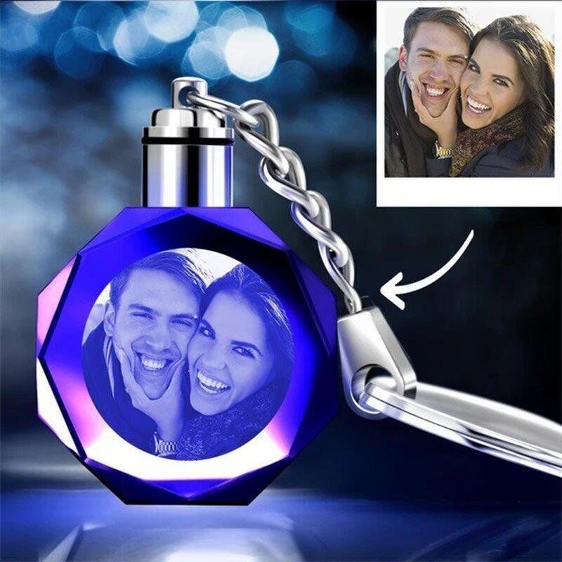 Custom Crystal Baby Photo Key Chain