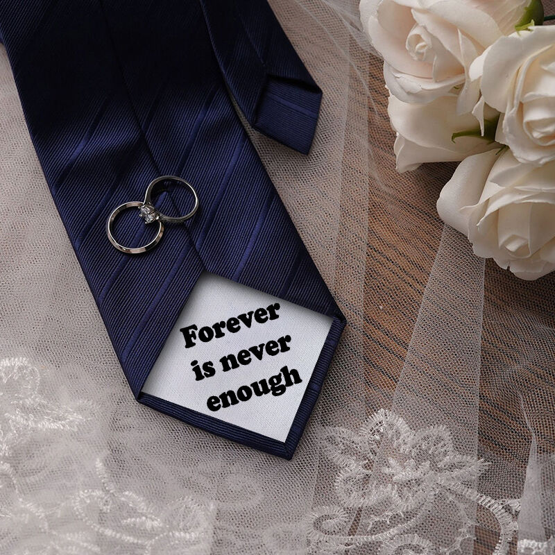 Custom Text Tie Perfect Gift for Your Love