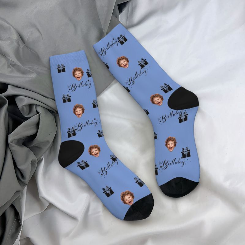 Personalized Face Socks Add Photos for Birthday