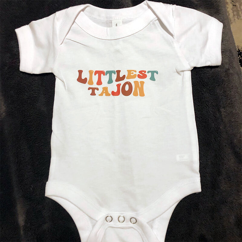 Personalized Baby Onesie Custom Message Color Text Style Design Attractive Baby Shower New Mom Gift