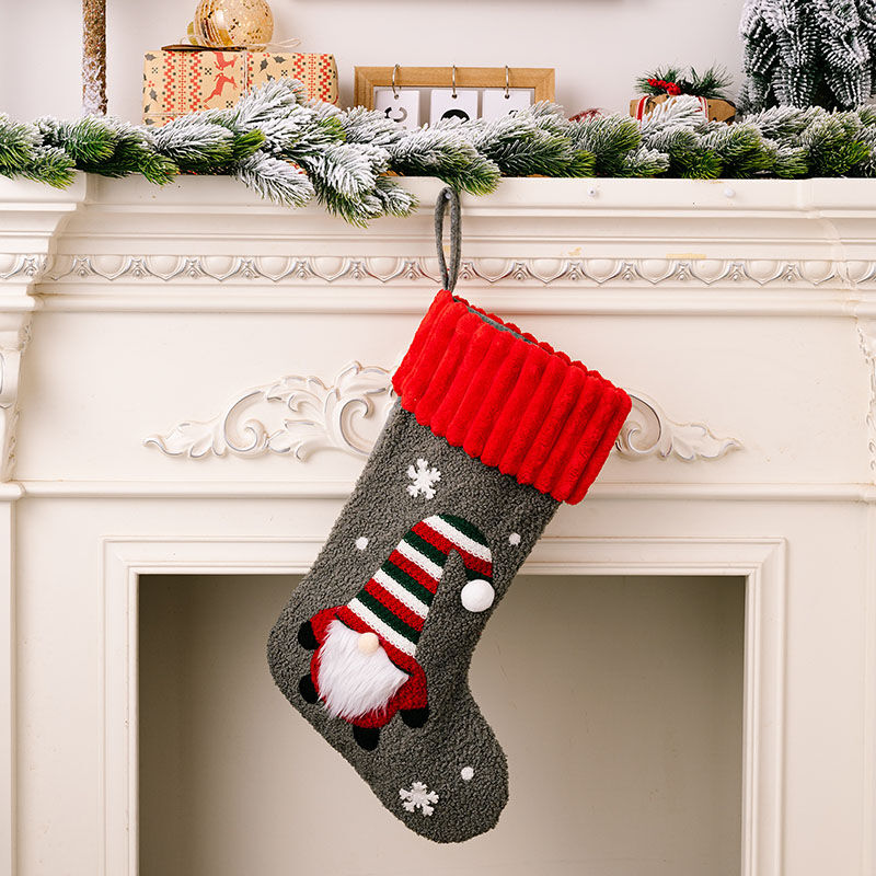 Personalized Dwarf Snowflake Knitted Custom Name Christmas Stockings
