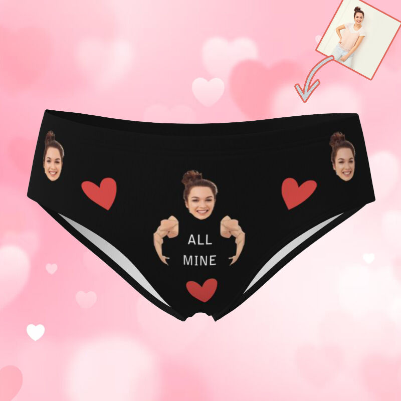 Personalized Picture Women's Underwear with Arms Pattern Cool Gift for Girl Friend