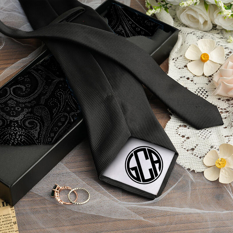Custom Letter Tie Simple Gift for Dear Husband