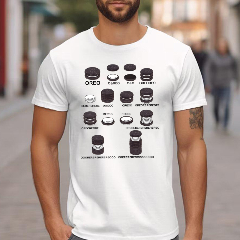 Personalized T-shirt Funny OREO Creative Design Gift for Family and Friends