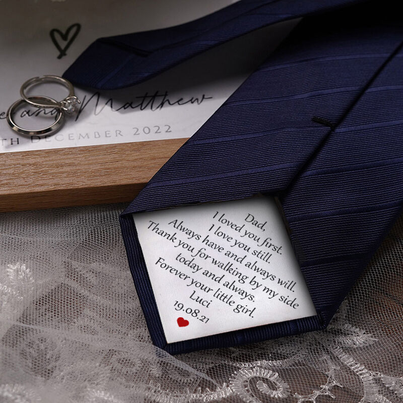 Custom Name Tie with Custom Date Wonderful Gift for Father's Day