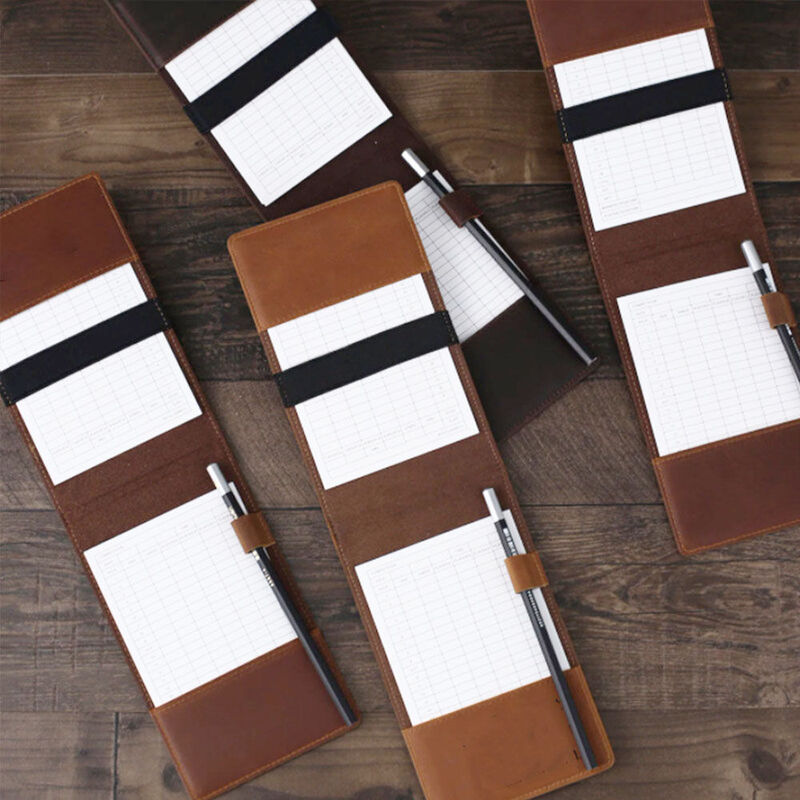 Custom Golf Scorecard Holder & Yardage Book Cover Perfect Golf Accessories Set for Him